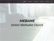 Tablet Screenshot of mebaneumc.com